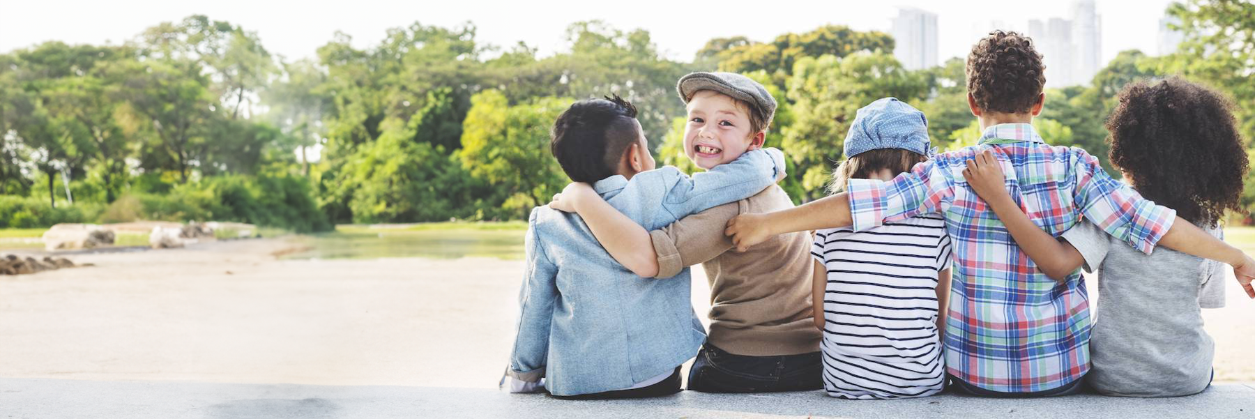 A group of smiling children at the park | Family Dentist Jonesboro