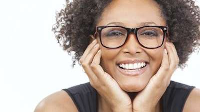 smiling woman with dentures in Jonesboro AR