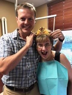 Dr. Bartels and patient Kathy | dentist jonesboro ar