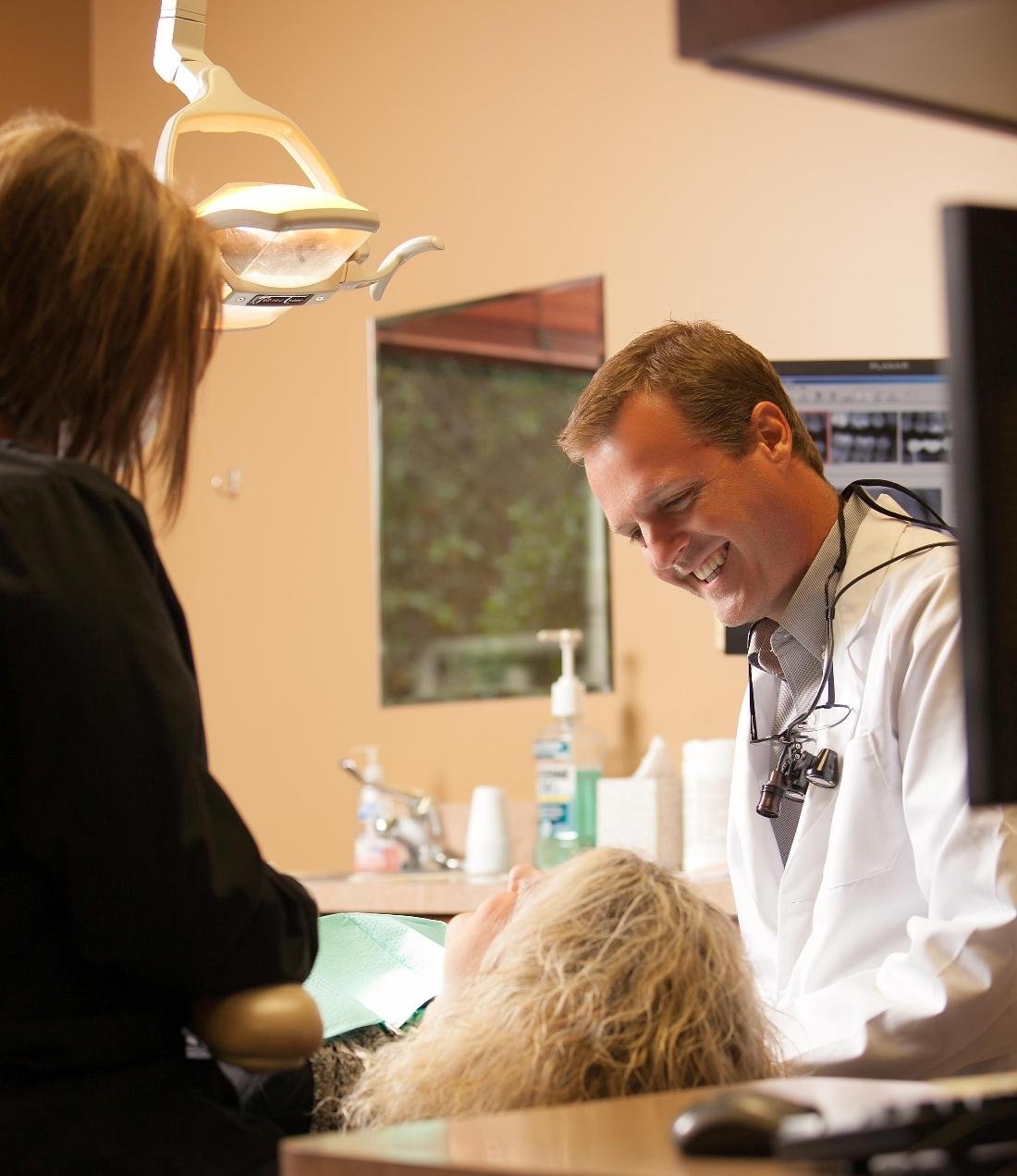Dr. Anthony Bartels at work in Jonesboro dental office