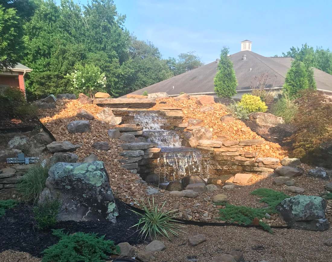 Fountain outside of Anthony Bartels DDS Family Dentistry in Jonesboro, AR